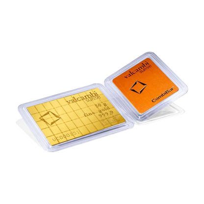 50 x 1g Gold CombiBar™ - Valcambi Suisse (w/ assay)