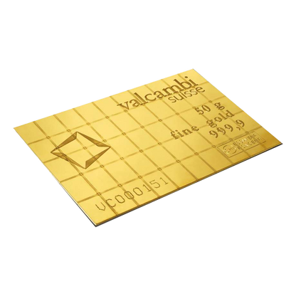 50 x 1g Gold CombiBar™ - Valcambi Suisse (w/ assay)