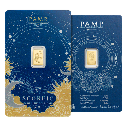 Buy 6 g Gold Zodiac Bar Set (12 x 0.5 g)