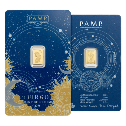 Buy 6 g Gold Zodiac Bar Set (12 x 0.5 g)