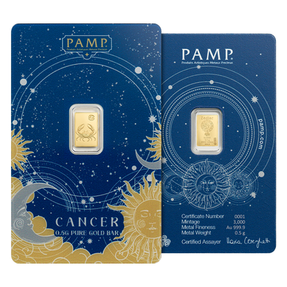 Buy 6 g Gold Zodiac Bar Set (12 x 0.5 g)