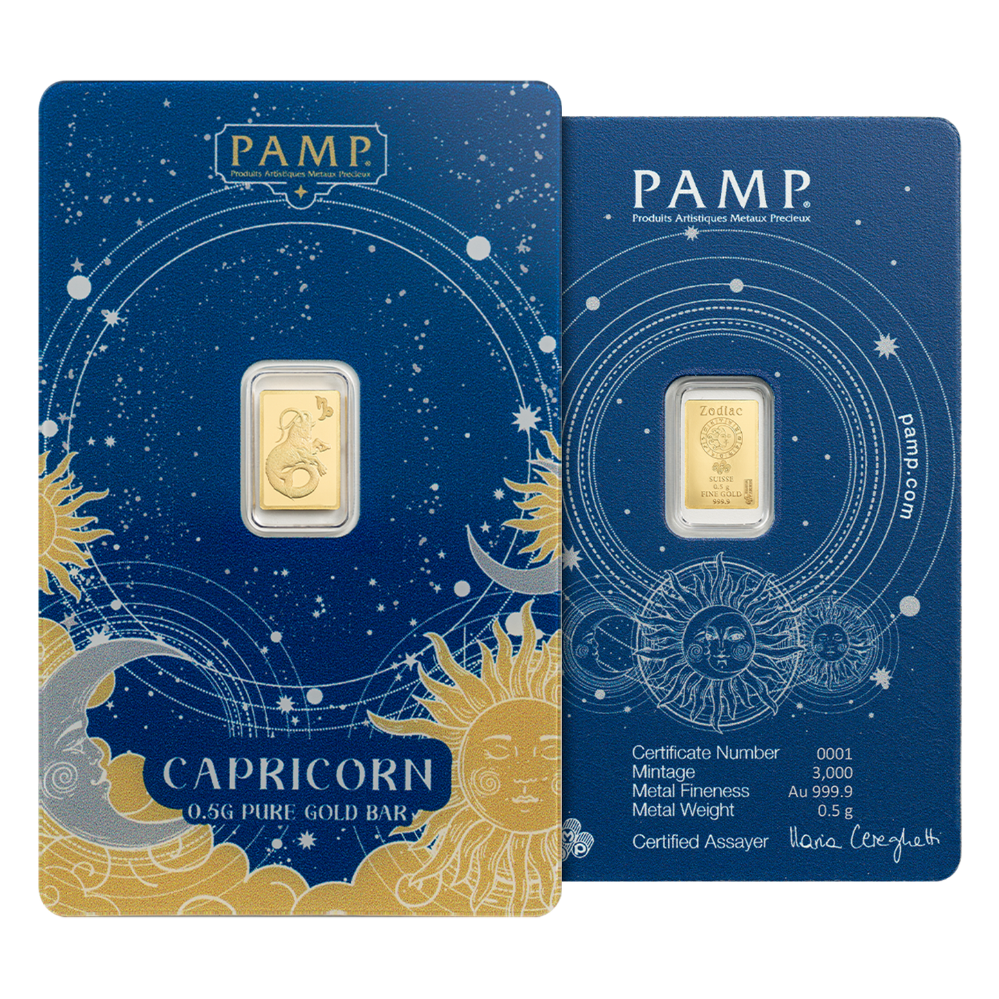 Buy 6 g Gold Zodiac Bar Set (12 x 0.5 g)