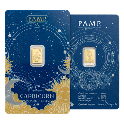 Buy 6 g Gold Zodiac Bar Set (12 x 0.5 g)