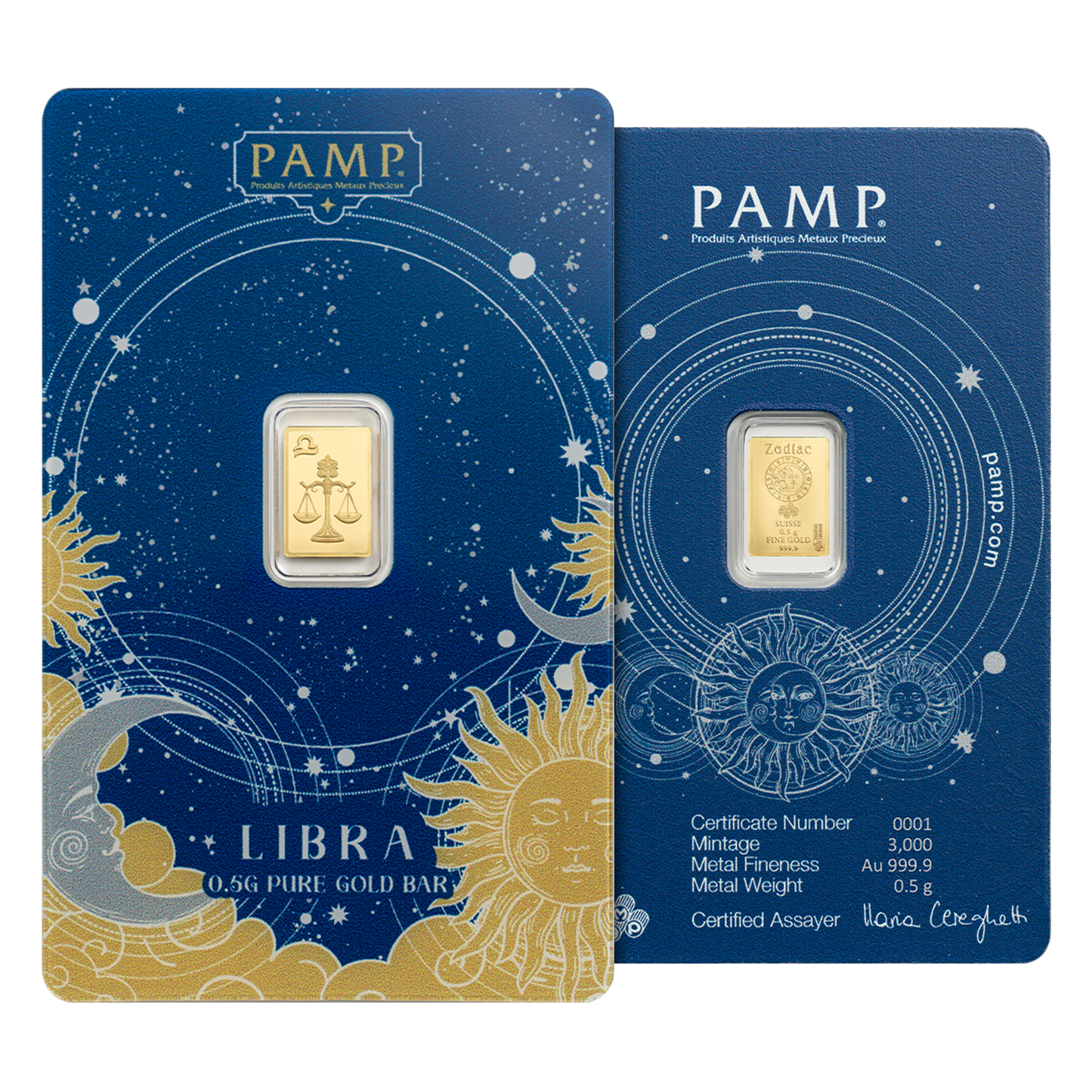 Buy 6 g Gold Zodiac Bar Set (12 x 0.5 g)