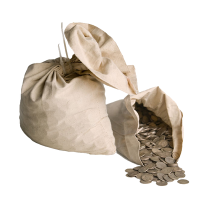 90% Silver Coins $100 Face Value Bag