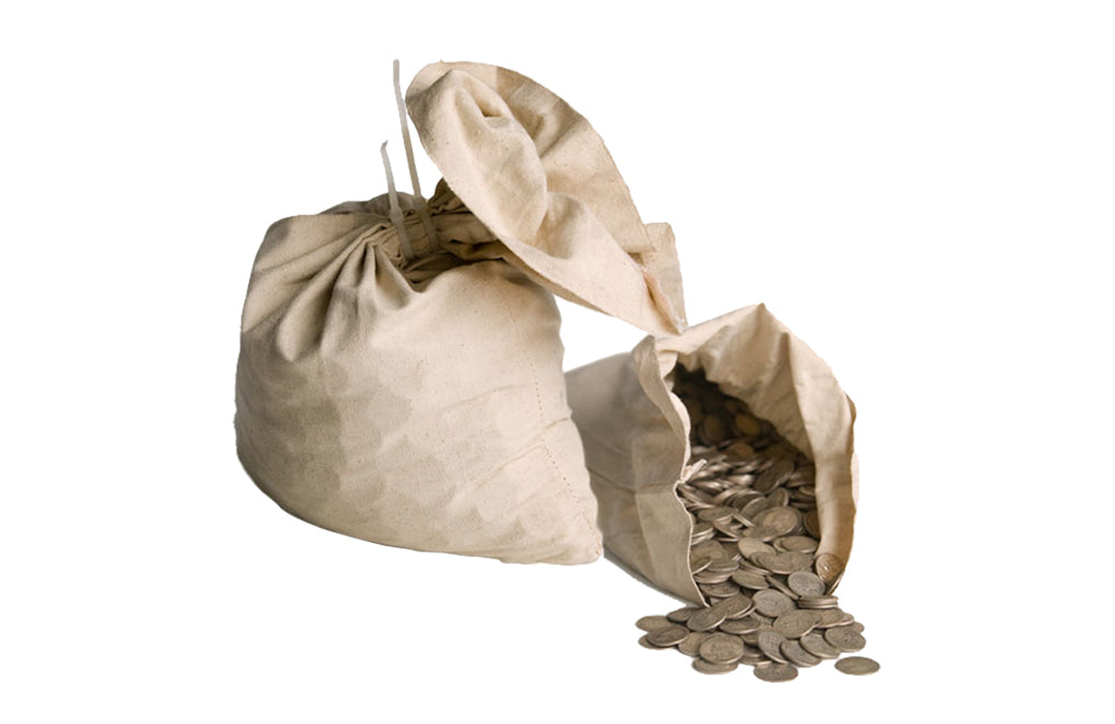 90% Silver Coins $100 Face Value Bag