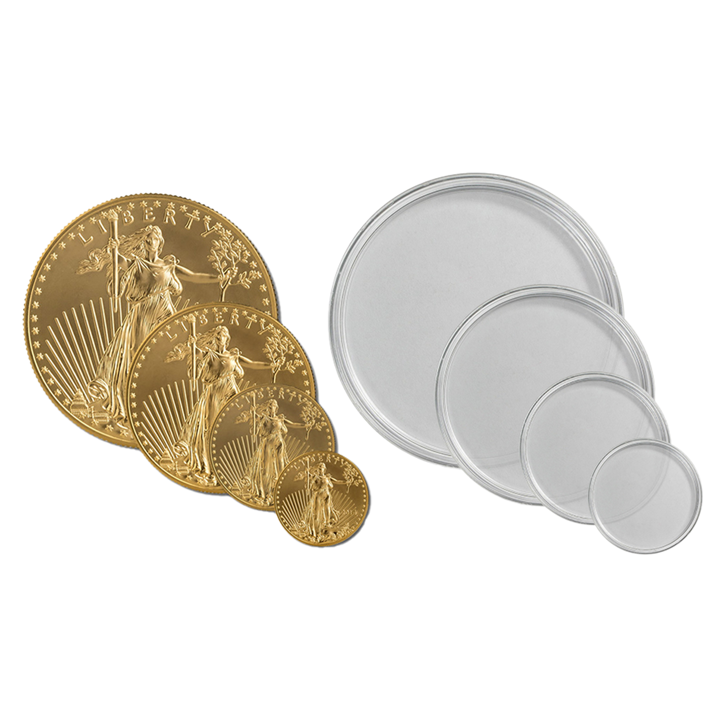 Buy Coin Round Capsules (box only - 10 per box)