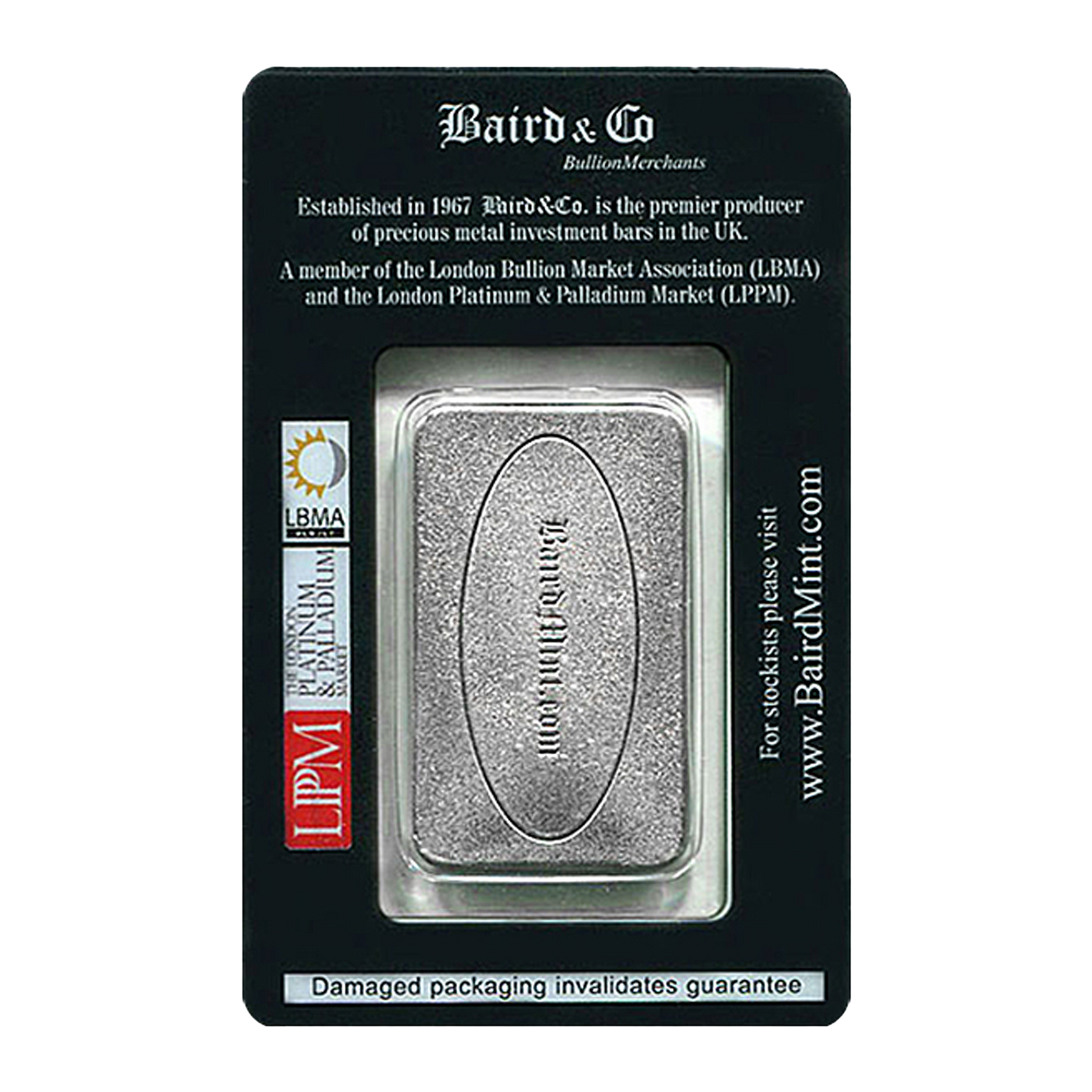 1 oz Rhodium Bars Baird & Co.