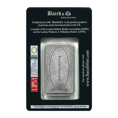 1 oz Rhodium Bars Baird & Co.