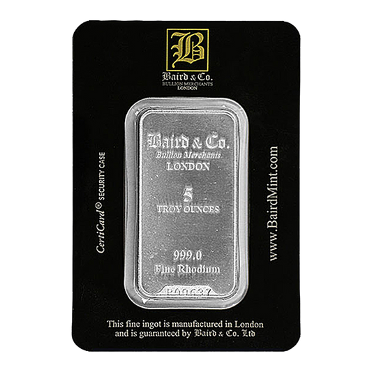 5 oz Rhodium Baird & Co. Bar