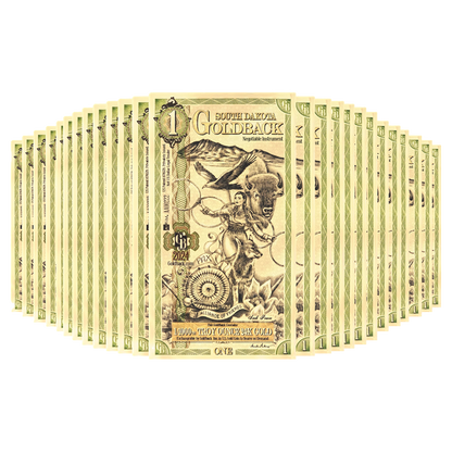 Buy 1 South Dakota Goldback Notes Pack (50 pcs) 24K
