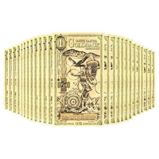 Buy 1 South Dakota Goldback Notes Pack (50 pcs) 24K
