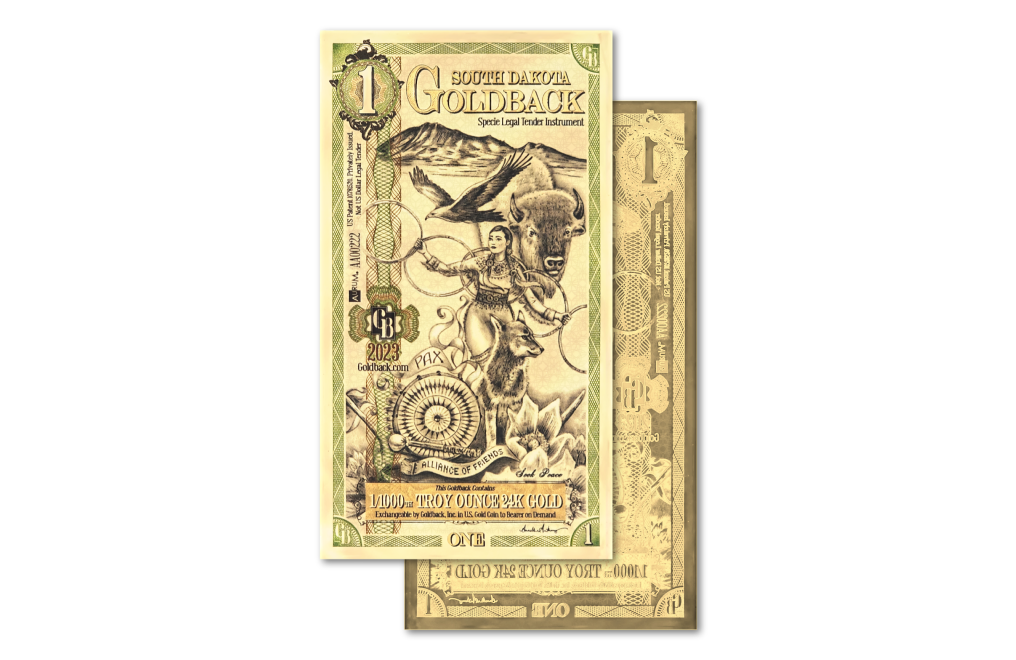 Buy 1 South Dakota Goldback Notes Pack (50 pcs) 24K