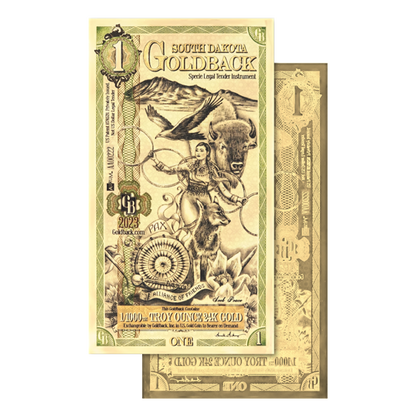 Buy 1 South Dakota Goldback Notes Pack (50 pcs) 24K