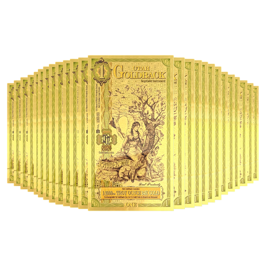 Buy 1 Utah Goldback Gold Notes Pack (50 pcs) 24K