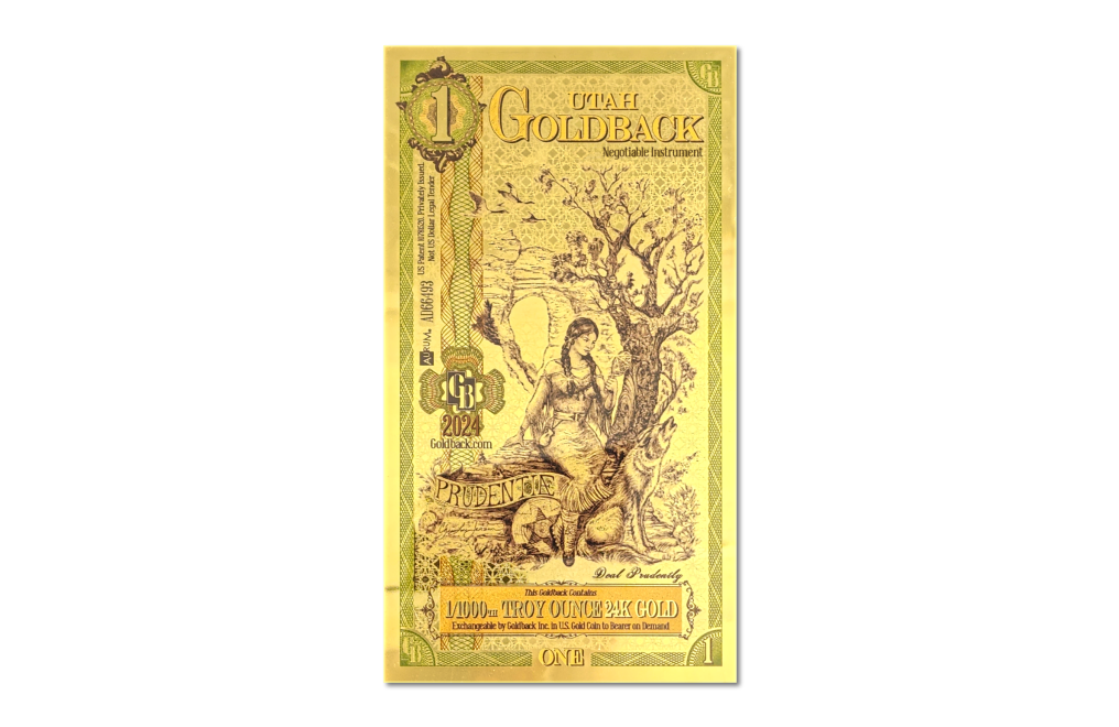 Buy 1 Utah Goldback Gold Notes Pack (50 pcs) 24K