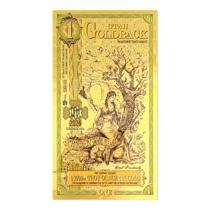 Buy 1 Utah Goldback Gold Notes Pack (50 pcs) 24K