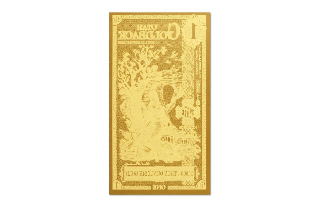 Buy 1 Utah Goldback Gold Notes Pack (50 pcs) 24K