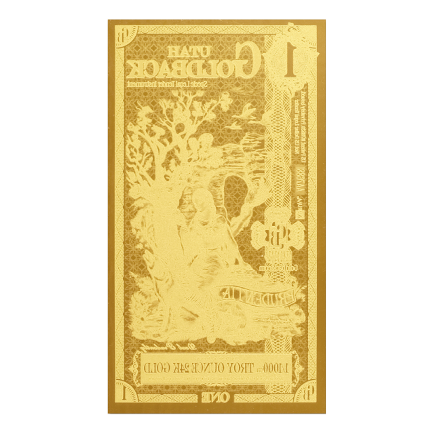 Buy 1 Utah Goldback Gold Notes Pack (50 pcs) 24K
