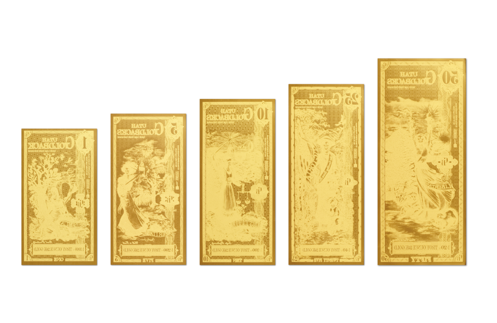 Buy Utah Goldback Gold Notes Full Set 24K