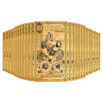 Buy 1 Wyoming Goldback Gold Notes Pack (50 pcs) 24K