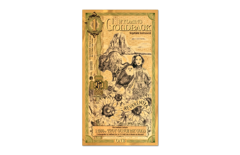 Buy 1 Wyoming Goldback Gold Notes Pack (50 pcs) 24K