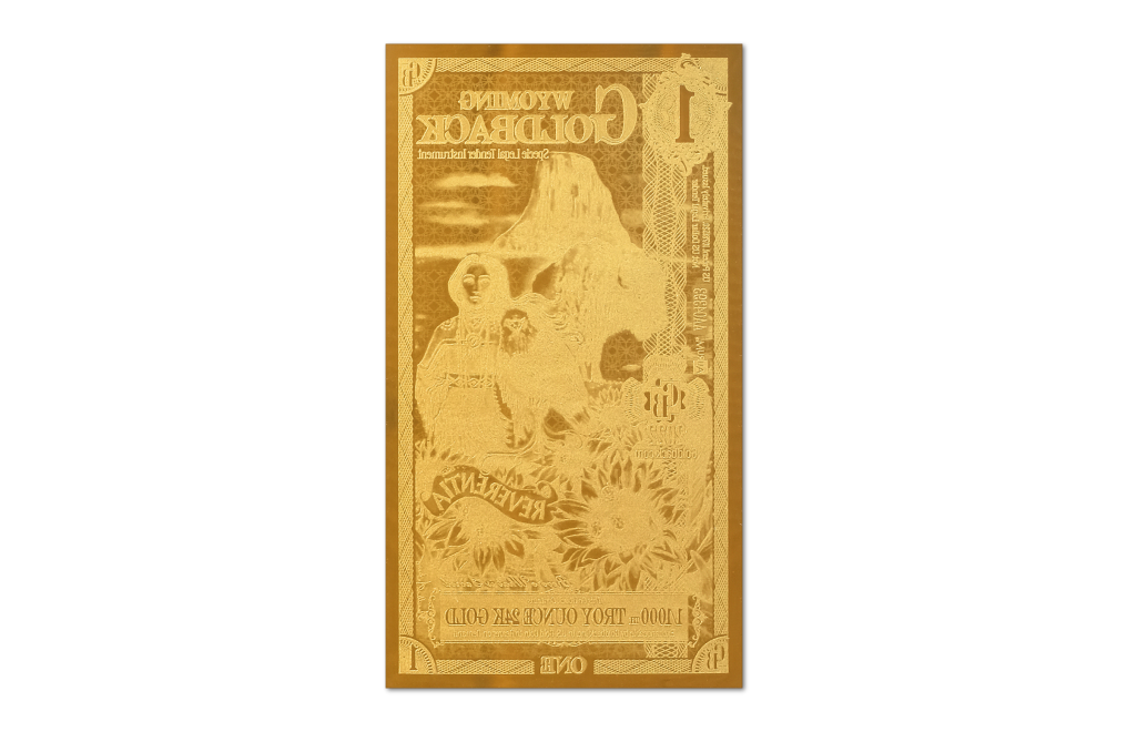 Buy 1 Wyoming Goldback Gold Notes Pack (50 pcs) 24K