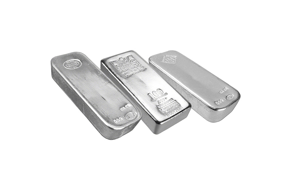 100 oz Silver Bars