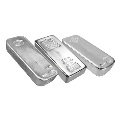 100 oz Silver Bars