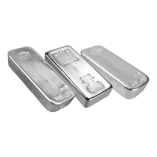 100 oz Silver Bars