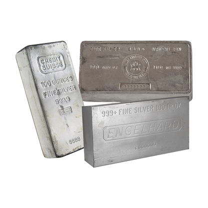100 oz Silver Bars