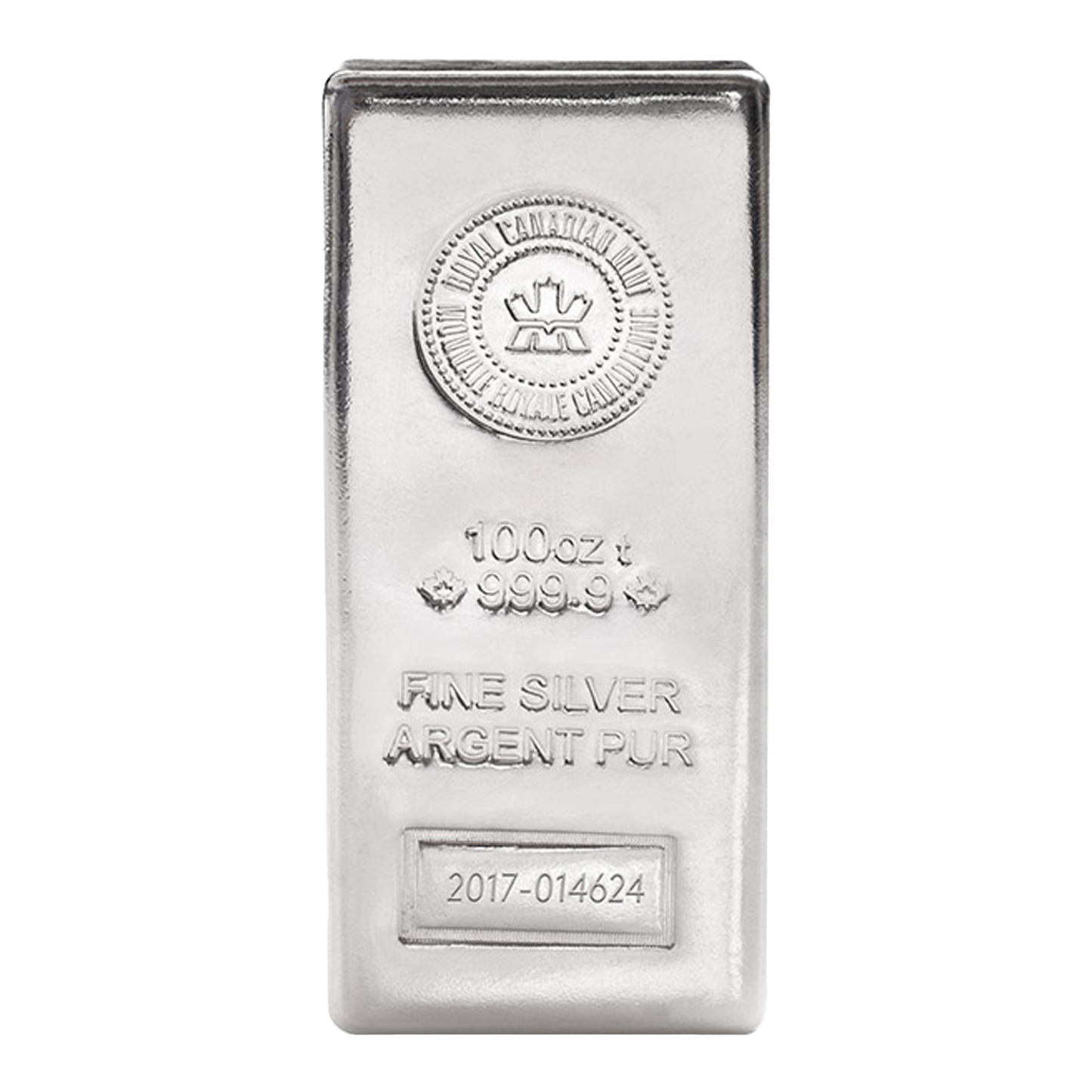 100 oz Silver Royal Canadian Mint Bar