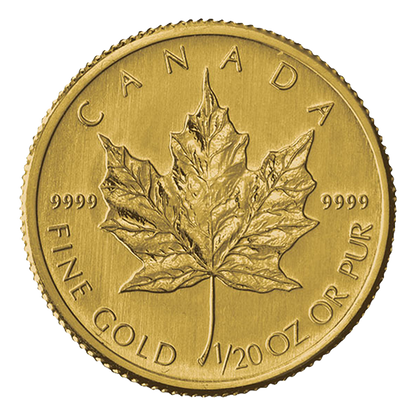 1/20 oz Gold Canadian Maple Leaf Coins