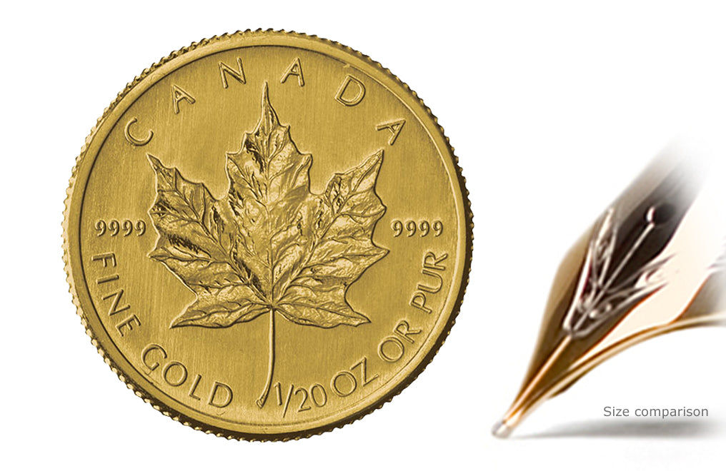 1/20 oz Gold Canadian Maple Leaf Coins