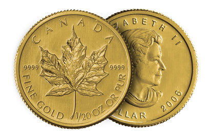 1/20 oz Gold Canadian Maple Leaf Coins