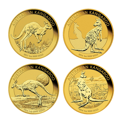 1 oz Gold Kangaroo Coins (Random Year)