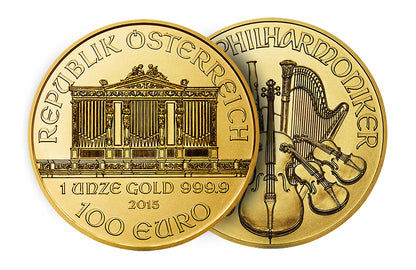 1 oz Gold Philharmonic Coins