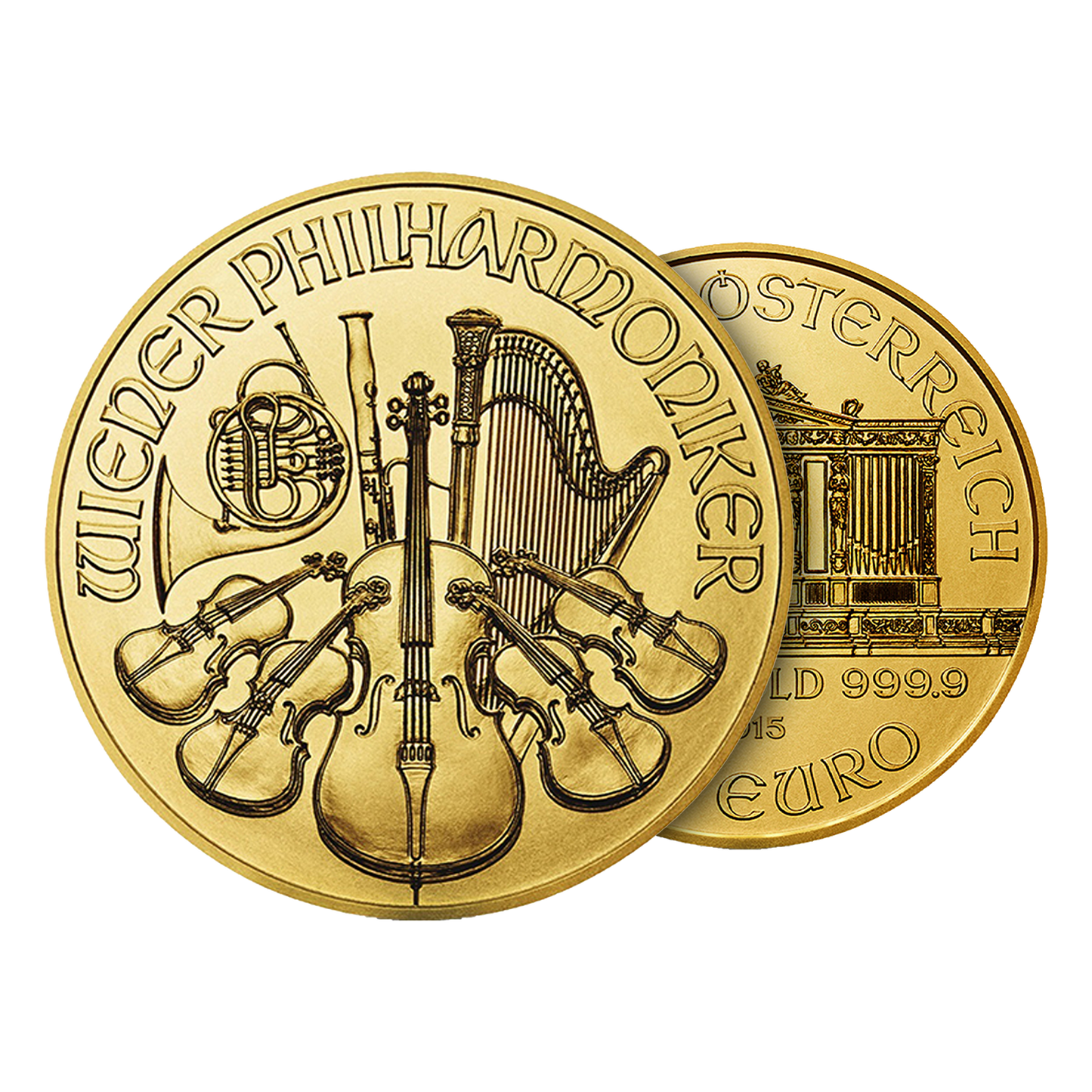 1 oz Gold Philharmonic Coins