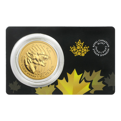 2015 1 oz Canadian Gold Growling Cougar Coins