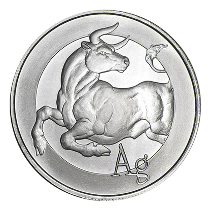 Buy 1 oz Silver Shield Bull Round