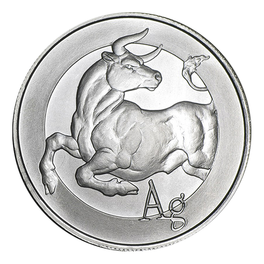 Buy 1 oz Silver Shield Bull Round