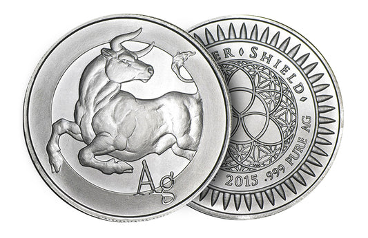 Buy 1 oz Silver 'Bull Silver Shield Round