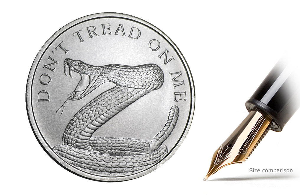 Buy 1 oz Silver Shield Don't Tread On Me Round