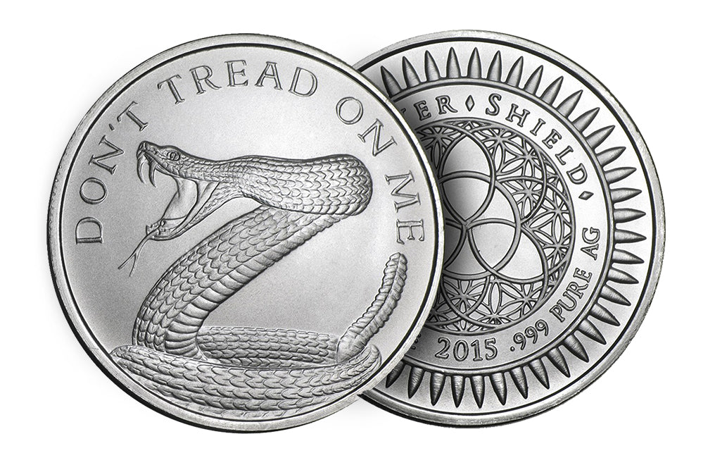 Buy 1 oz Silver Shield Don't Tread On Me Round