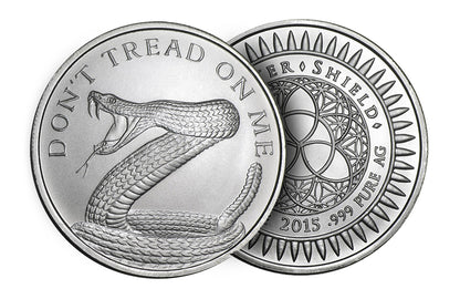 Buy 1 oz Silver Shield Don't Tread On Me Round