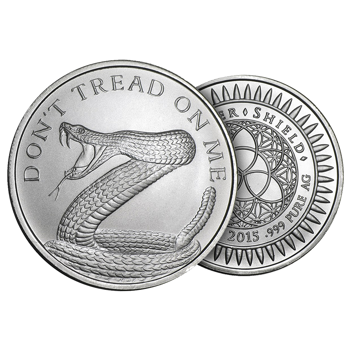 Buy 1 oz Silver Shield Don't Tread On Me Round