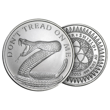 Buy 1 oz Silver Shield Don't Tread On Me Round