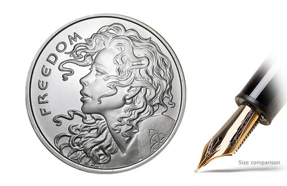 Buy 1 oz Silver Shield Freedom Girl Round (Random Year)