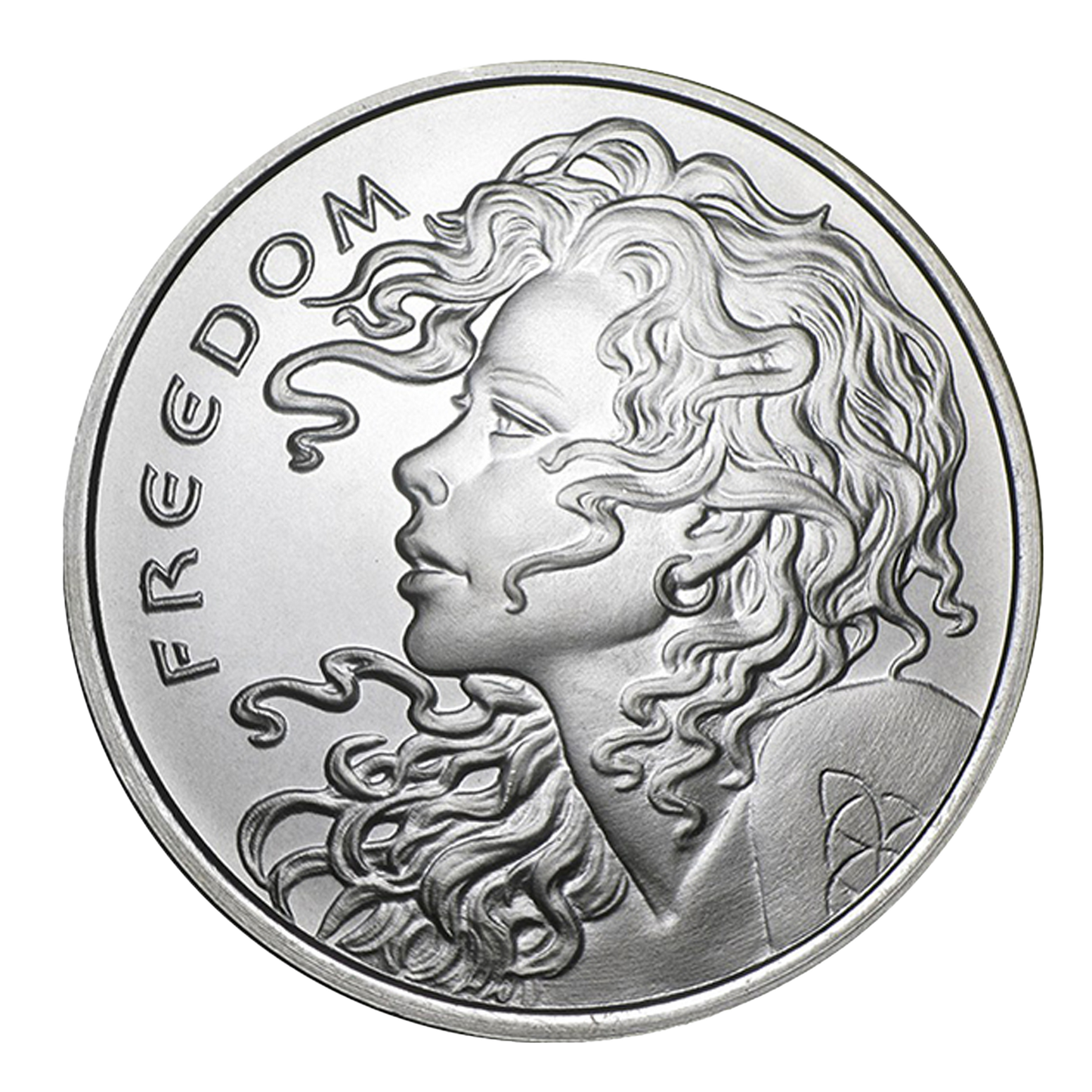Buy 1 oz Silver Shield Freedom Girl Round (Random Year)