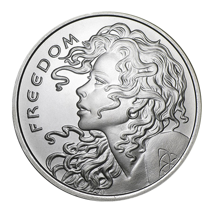 Buy 1 oz Silver Shield Freedom Girl Round (Random Year)